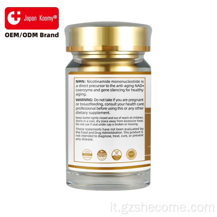 Supporto antietà in capsule NMN da 2200 mg certificate GMP